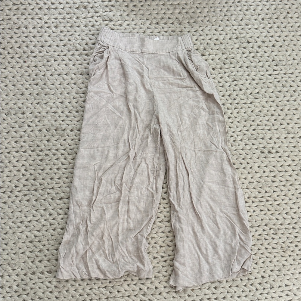 H&M Beige Wide-Leg Pants